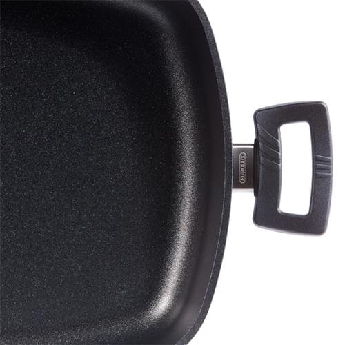 Eurolux Braadpan / Hapjespan 28 x 28 x 7 cm flexinductie / combizone Bosch en Siemens Compatible - Image 3