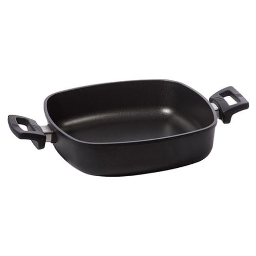 Eurolux Braadpan / Hapjespan 28 x 28 x 7 cm flexinductie / combizone Bosch en Siemens Compatible