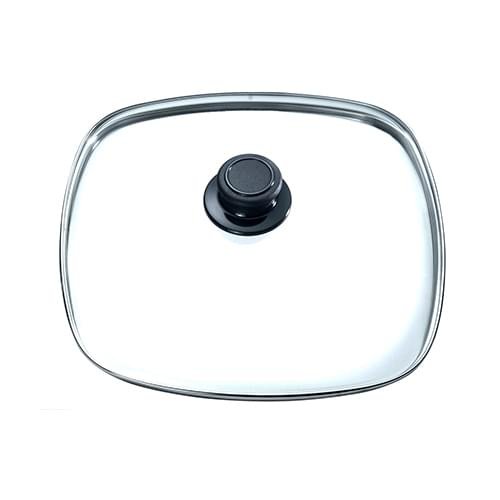 Eurolux glazen deksel met knop 20 x 20 cm